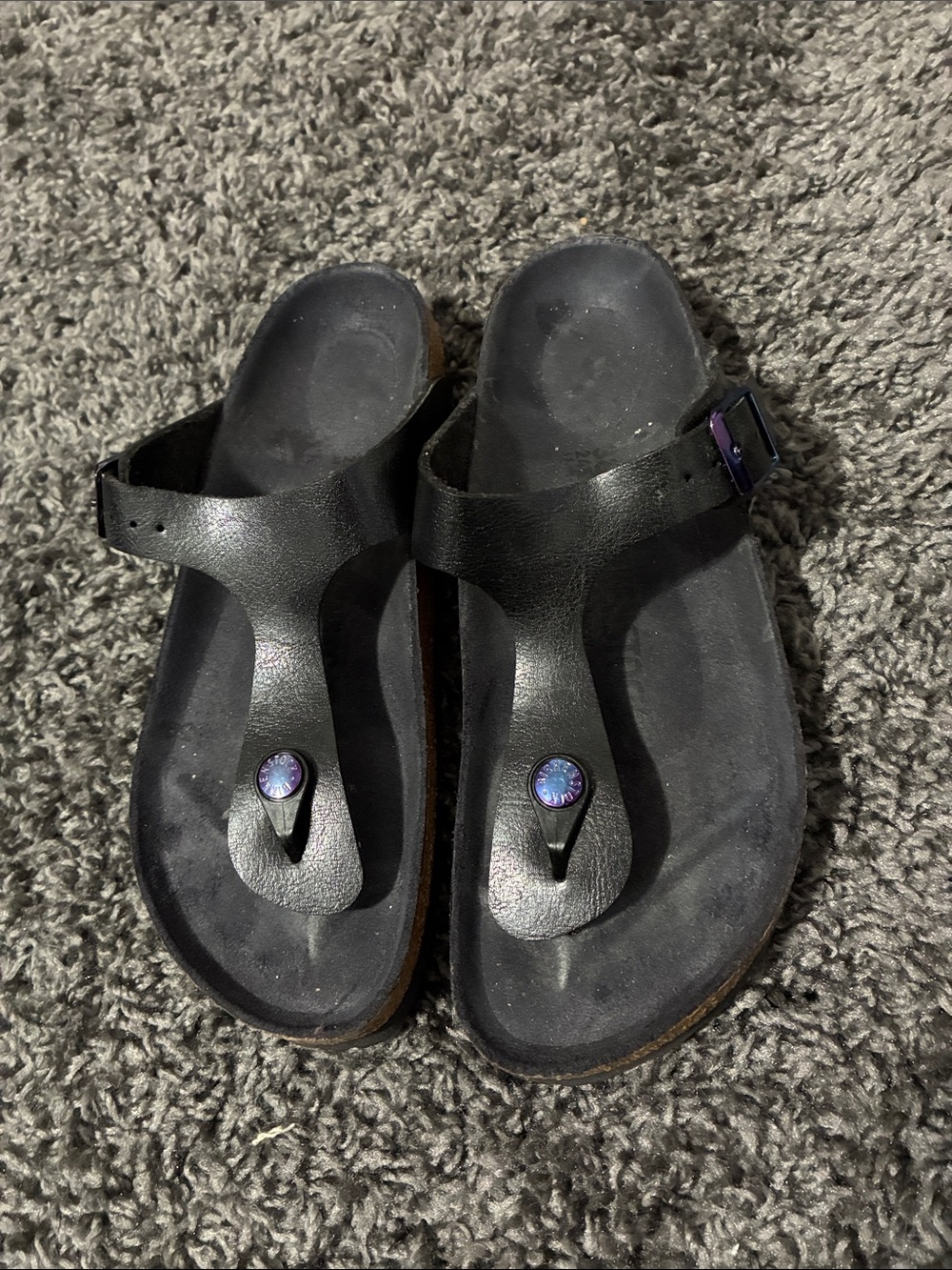 Black Birkenstock sandals